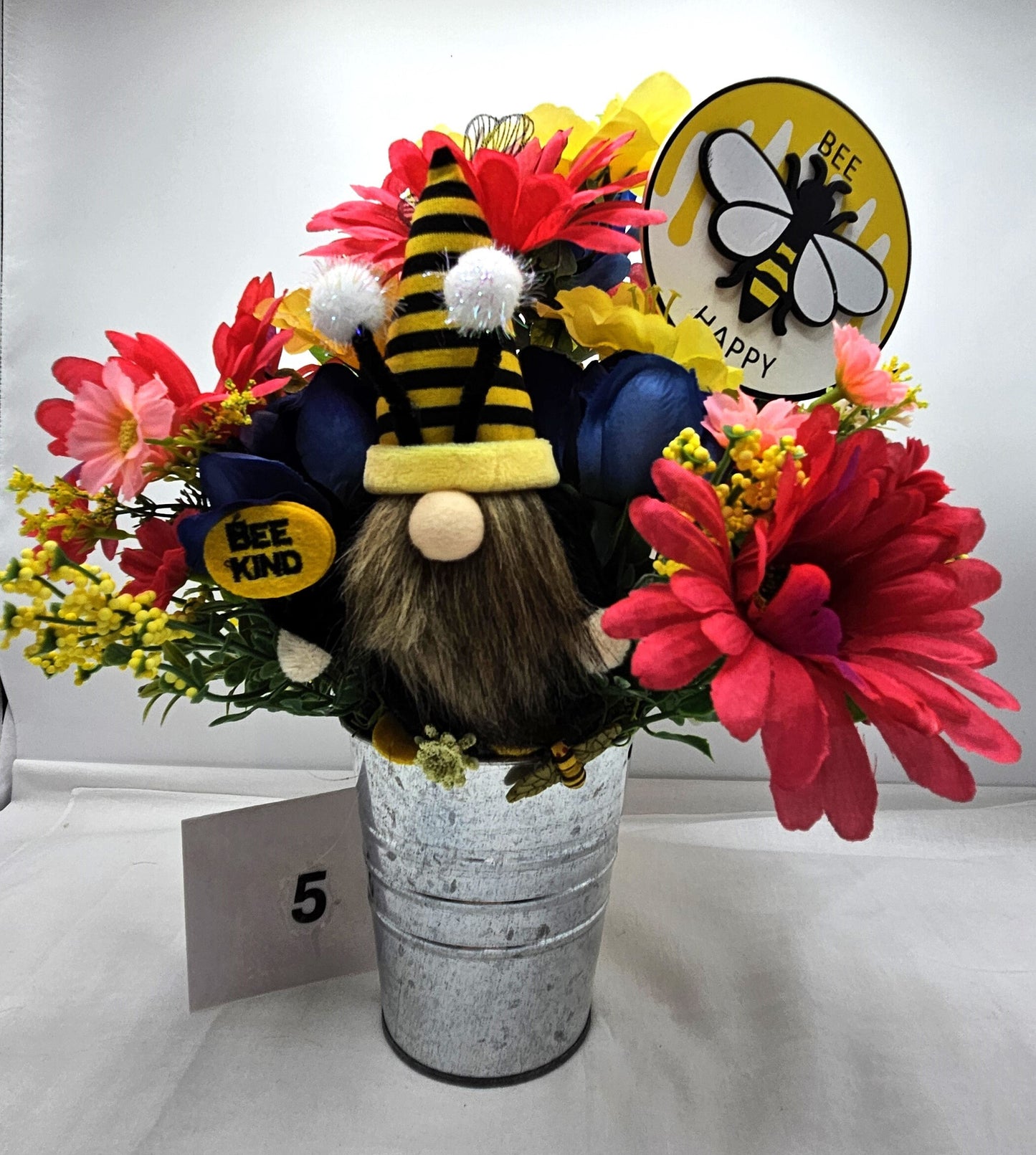 Bees for the Nature Lover, 5 Options, Bee and Gnome Accents, Bee Signs and Wildflowers in Yellows, Blues, Purples and Pinks, Honey Bees