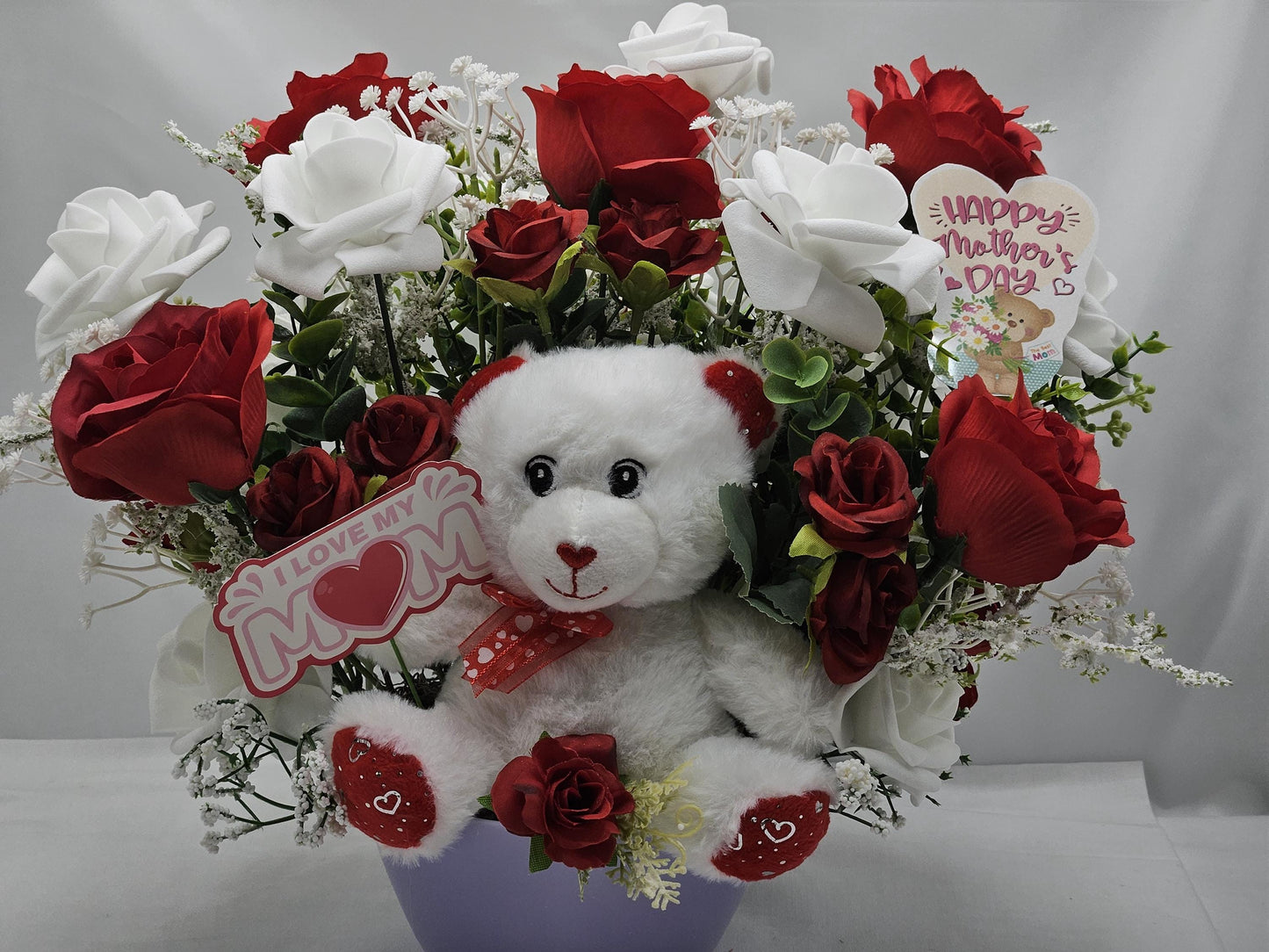 Vibrant Flower Gift Idea, Happy/B irthday/Thinking of You/Happy Mother's Day/You are Special/3 Choices/Frog/Sloth/Teddy Bear/Cheerful/Bright