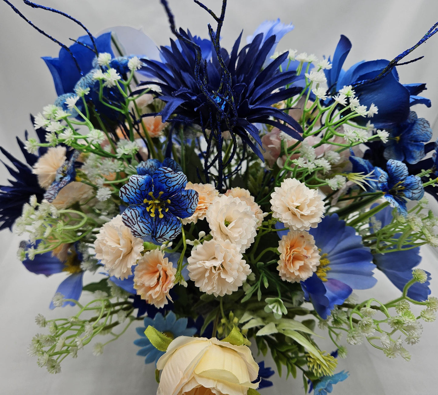 Get Well/Feel Better Floral Arrangements, 2 Options, Cute Fox Theme/Pink/Blue Florals Or Fluffy Cat Theme/Pink/Green Florals/Glitter/Signs