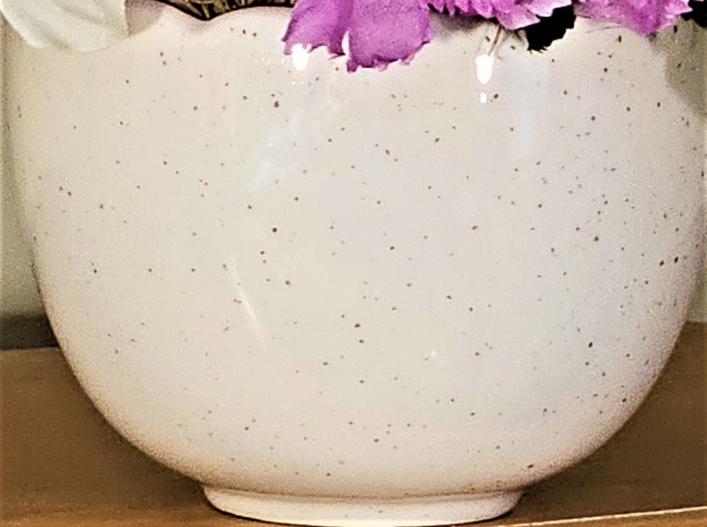 Artificial Pastel Flower Arrangement in a Pretty Ceramic Dish, Perfect For Easter or Special Gift