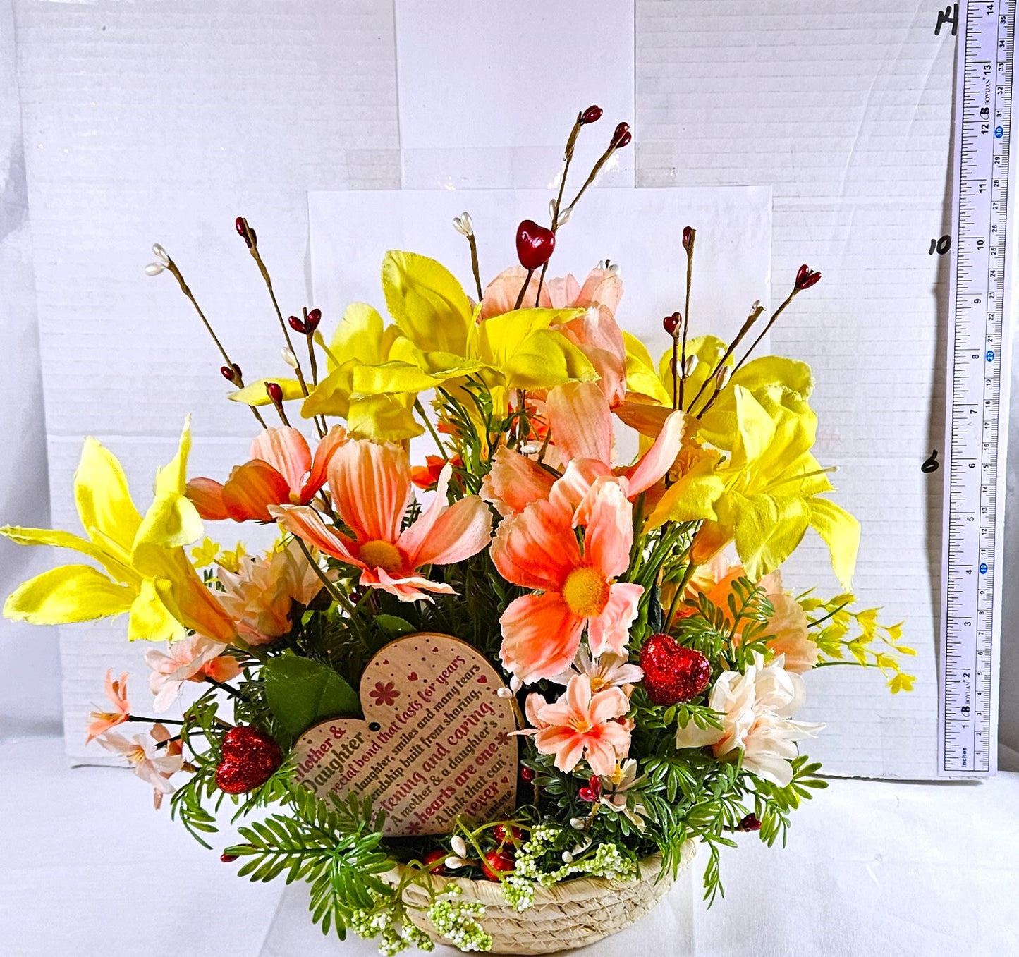 A Blossoming Bond: Mother/Daughter Gift, Flower Arrangement Gift for Her, Gift for Mom, Gift for Daughter