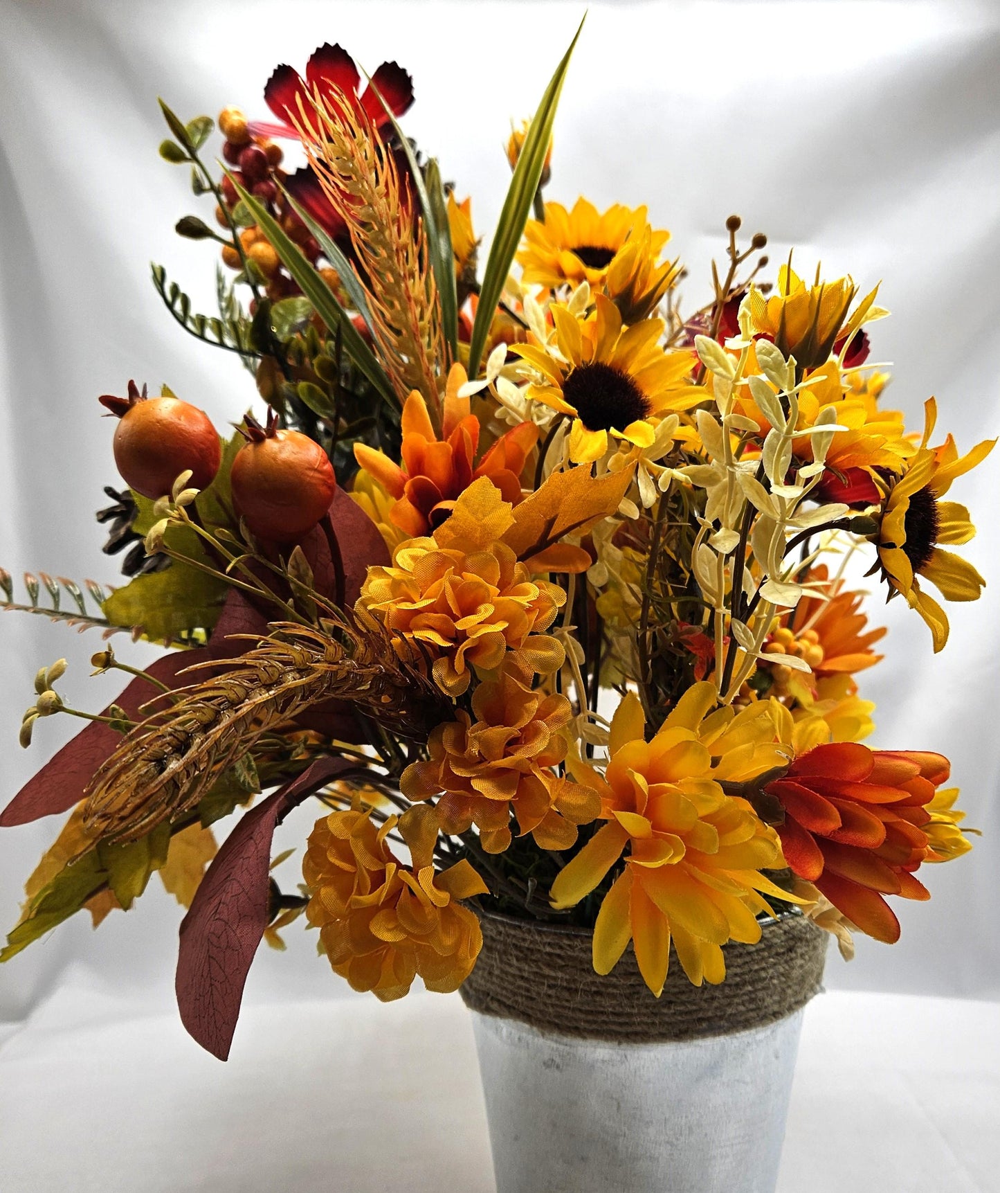 Chihuahua Dogs Amidst Fall Autumn Garden,Red/Orange/Yellow Sunflowers/Leaves/Fall Accents/Chihuahua Lover Gift/Autumn Decor/Nature Lover