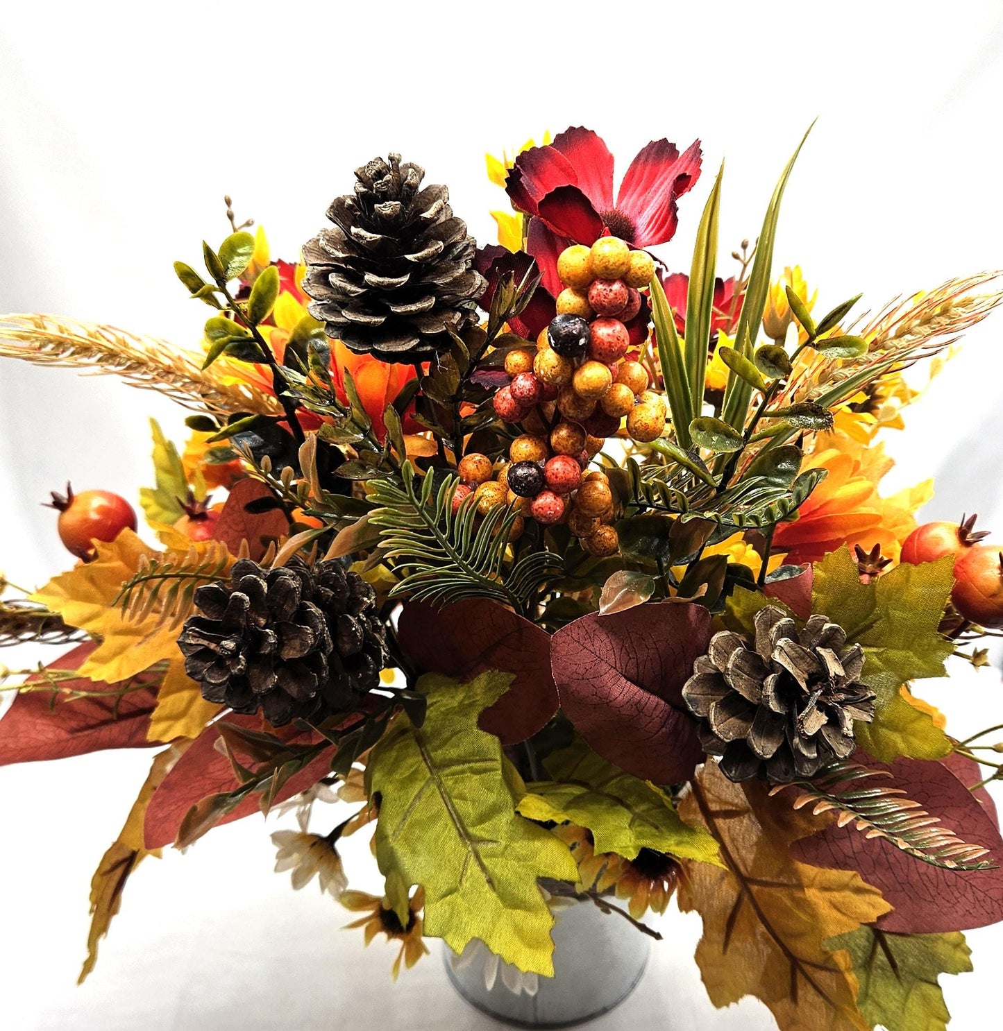 Chihuahua Dogs Amidst Fall Autumn Garden,Red/Orange/Yellow Sunflowers/Leaves/Fall Accents/Chihuahua Lover Gift/Autumn Decor/Nature Lover