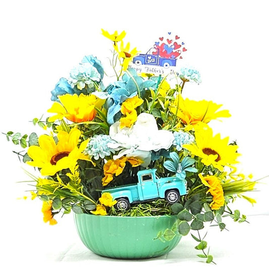 Vintage Teal Pickup Truck - Memorable Gift for Dad, Grandpa, Etc., For the Truck Aficionado