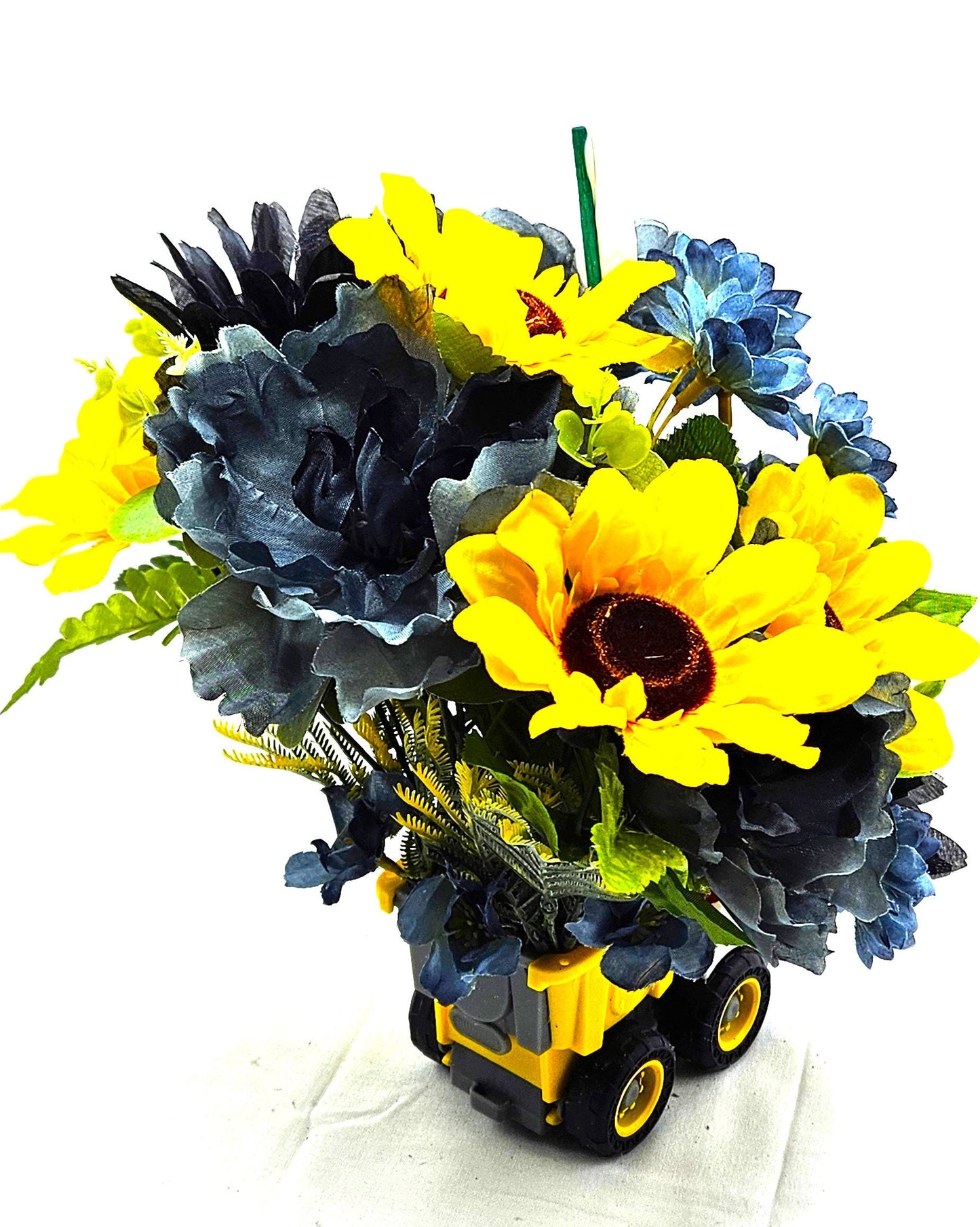 Masculine Father's Day Gift, Dump Truck With Wildflowers2 Options to Choose, Multi-color Wildflowers, Unique Debonair Gift