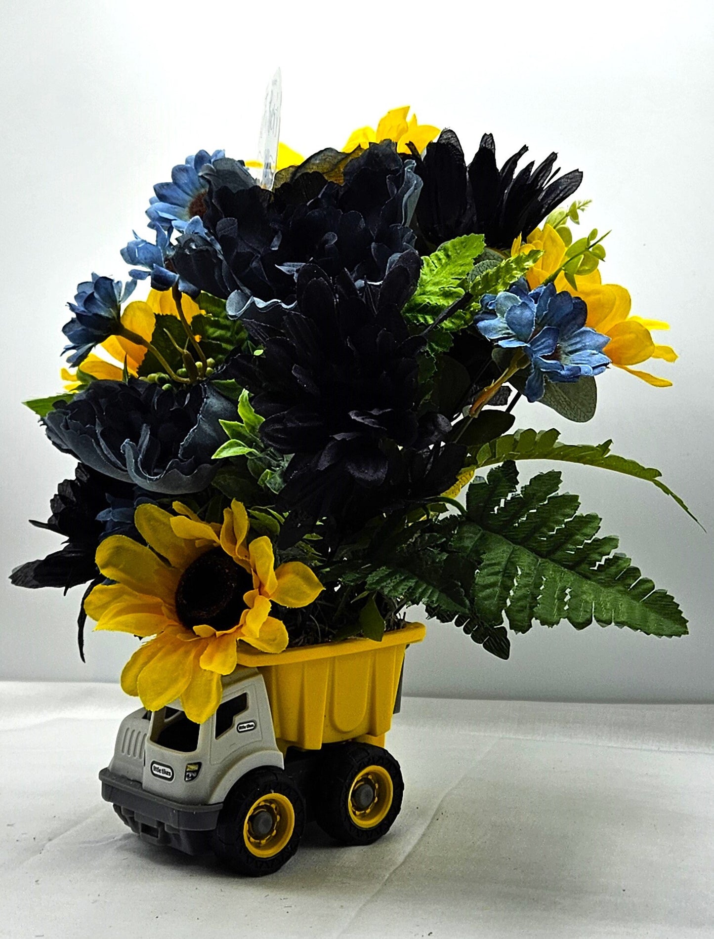 Masculine Father's Day Gift, Dump Truck With Wildflowers2 Options to Choose, Multi-color Wildflowers, Unique Debonair Gift