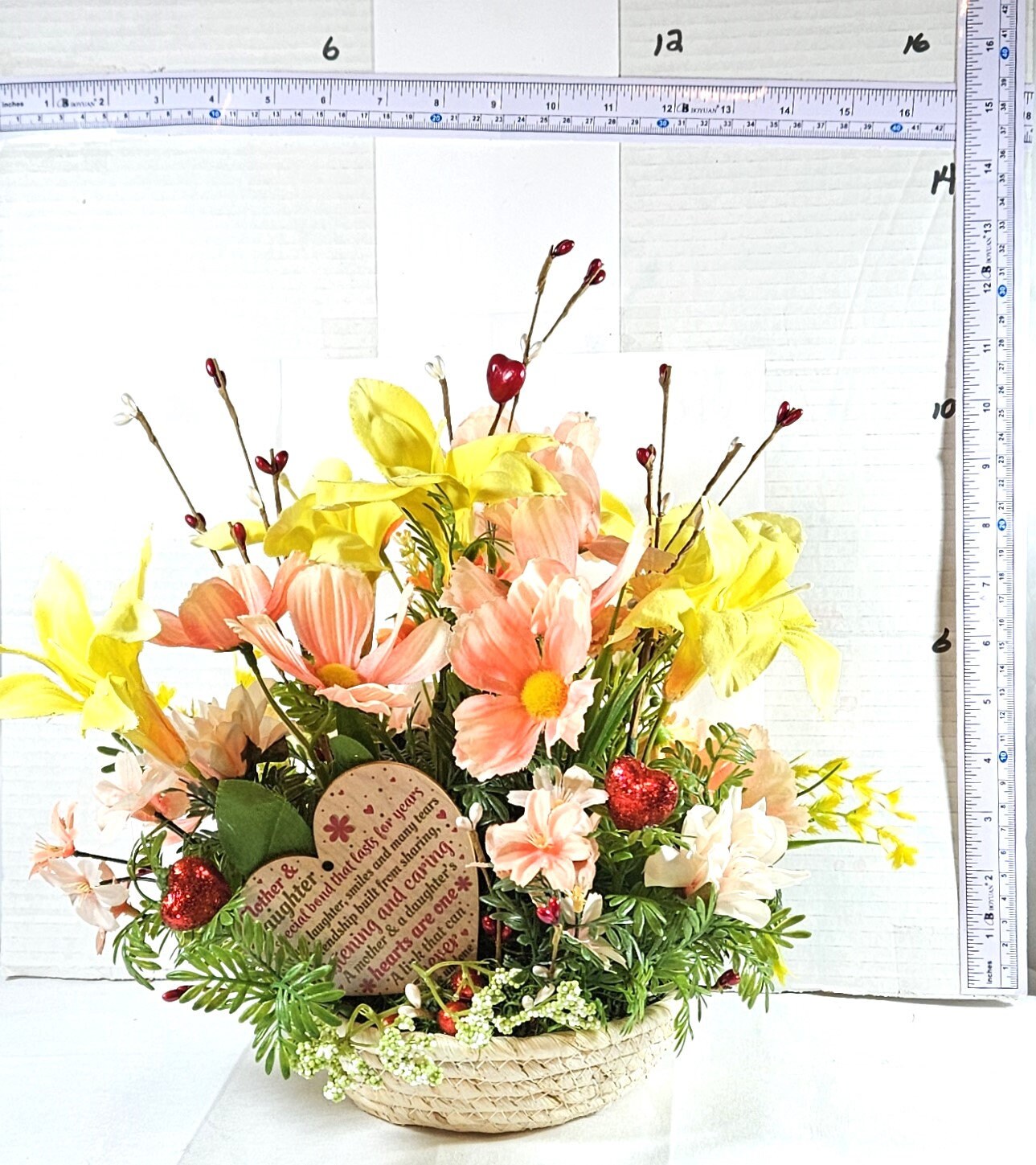 A Blossoming Bond: Mother/Daughter Gift, Flower Arrangement Gift for Her, Gift for Mom, Gift for Daughter