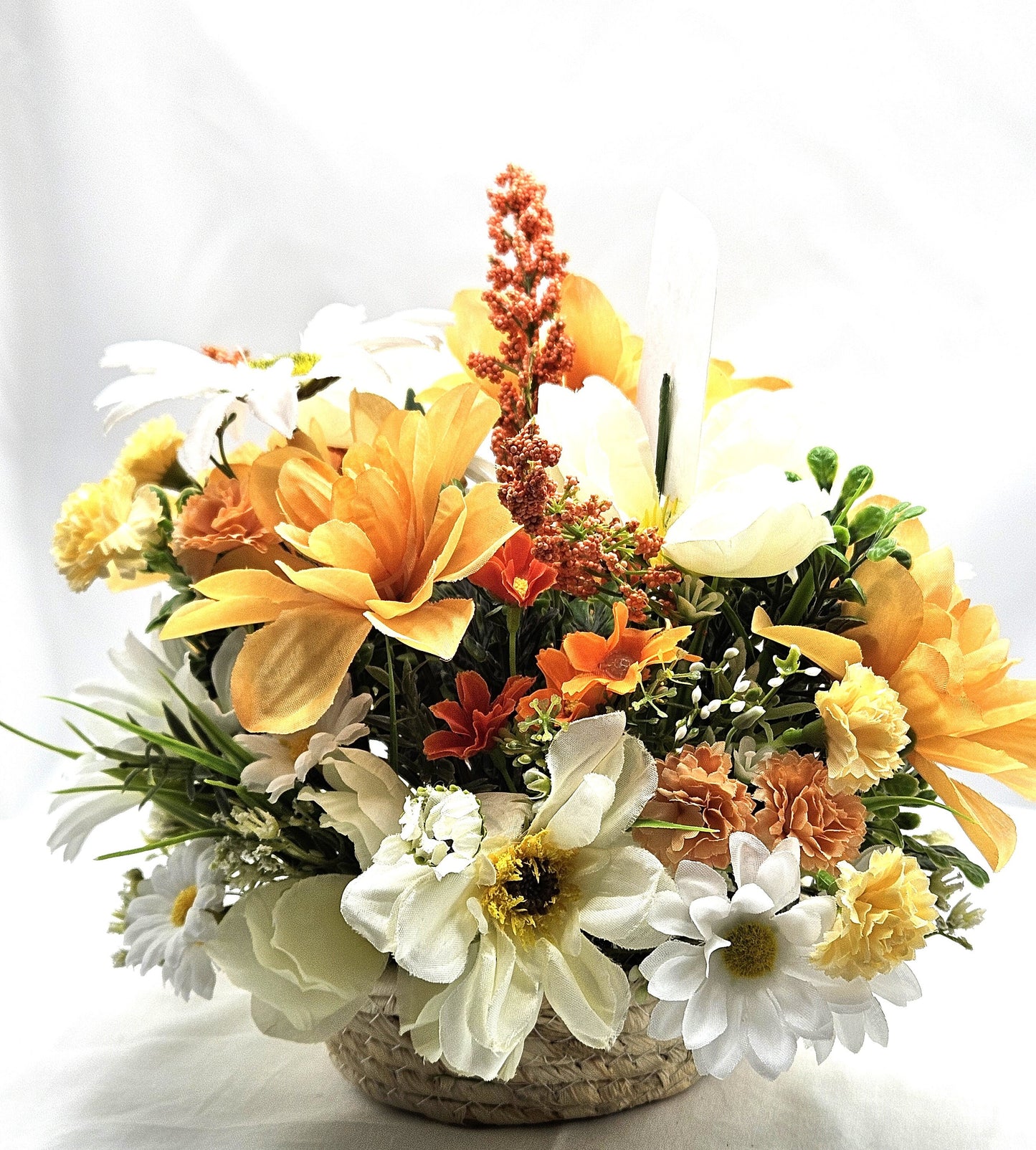 Adorable Koala Bear Flower Arrangement in Woven Basket - Thank You Decor for the Koala Bear Lover in Your Life, Gratitide Gift