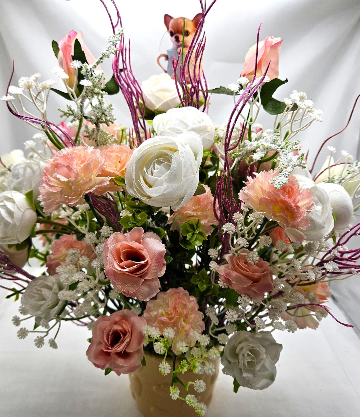 Say It With Flowers/Unique Gifts for Any Occasion/Two Options - Cute Mom/Baby Pig or Adorable Chihuahua Pups/Bithday, Get Well, Love You